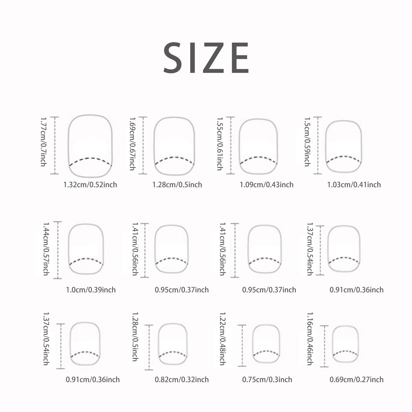 24 PCs Short French Glossy Glitter Nails with 1 Jelly Gel and 1 Nail File