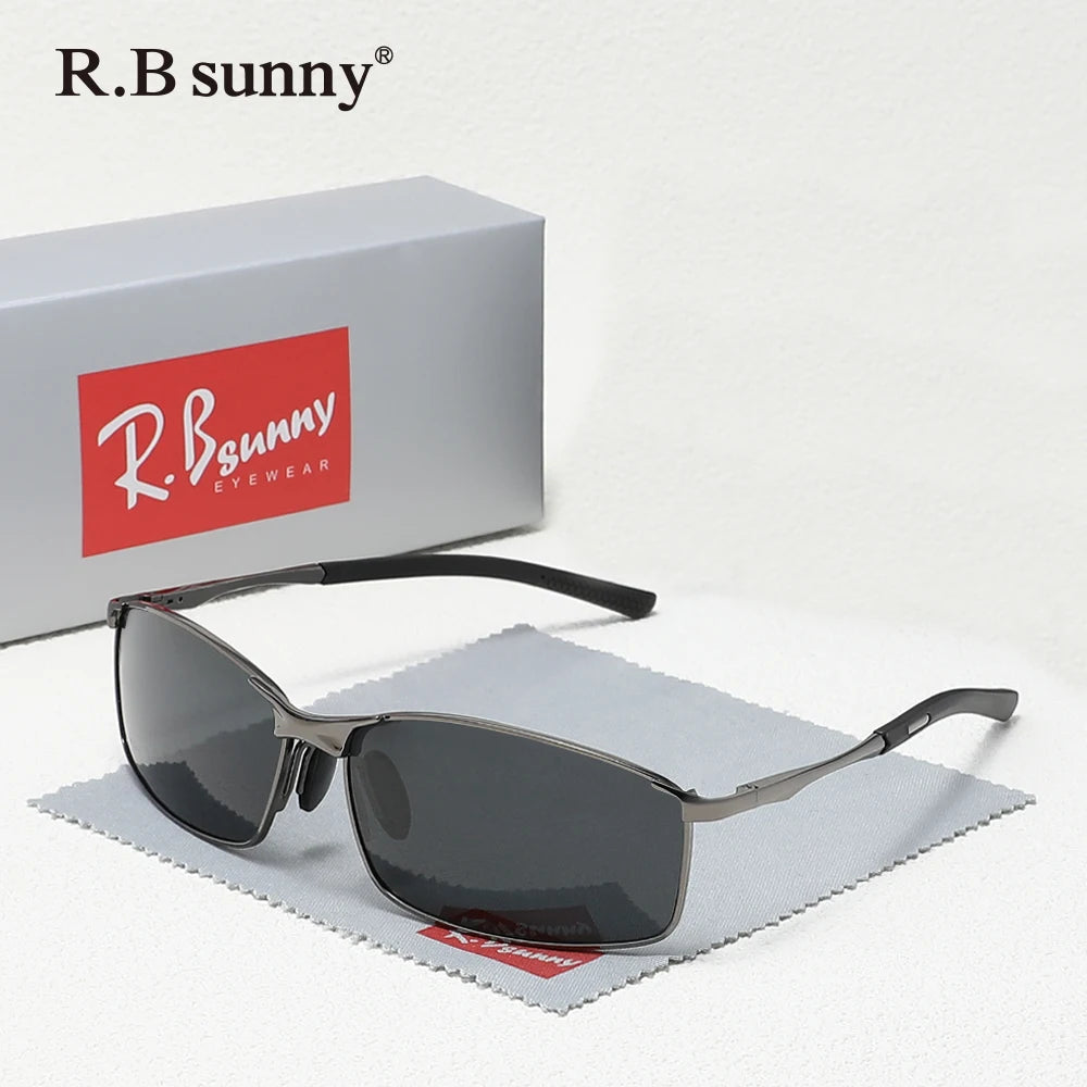 Fashion Rectangle Sunglasses Polarized UV400 Parsnip Glasses For Men Women Driving Fishing Casual Eyewear