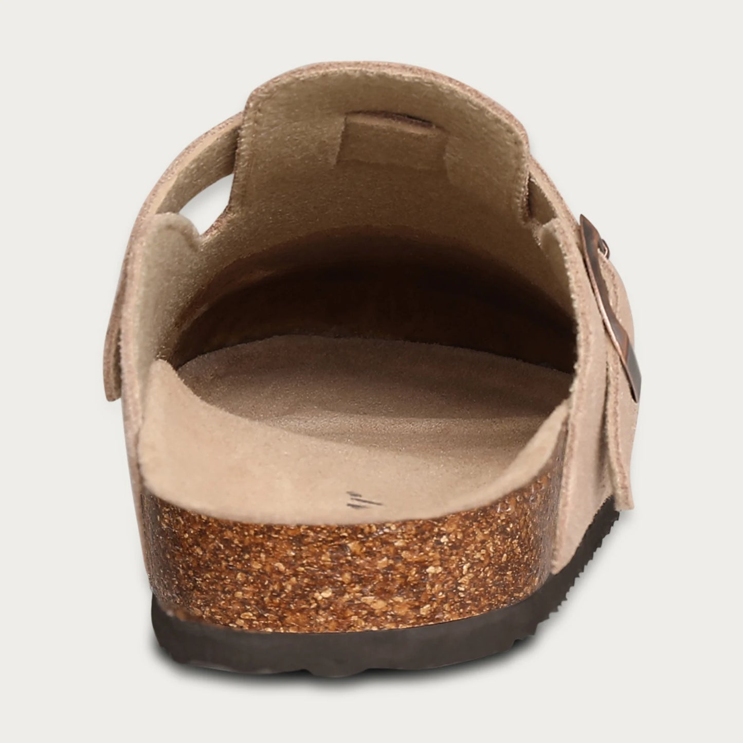 Shevalues New Genuine Clogs For Women Men Buckle Suede Clogs with Arch Support Soft Cork Footbed Mules Shoes Thick Beach Sandals