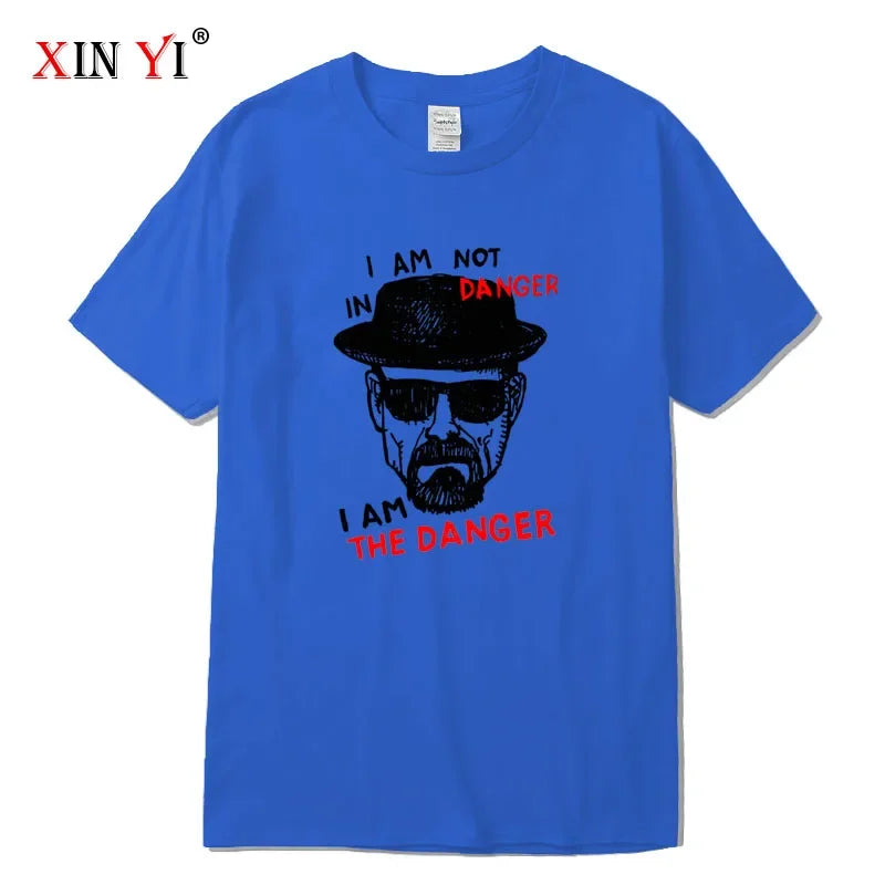 Men T-shirt Cotton Blend Short Sleeve Breaking Bad Men T-shirt Casual Heisenberg Print Summer Tshirt Cool T-shirt Male Men Tops
