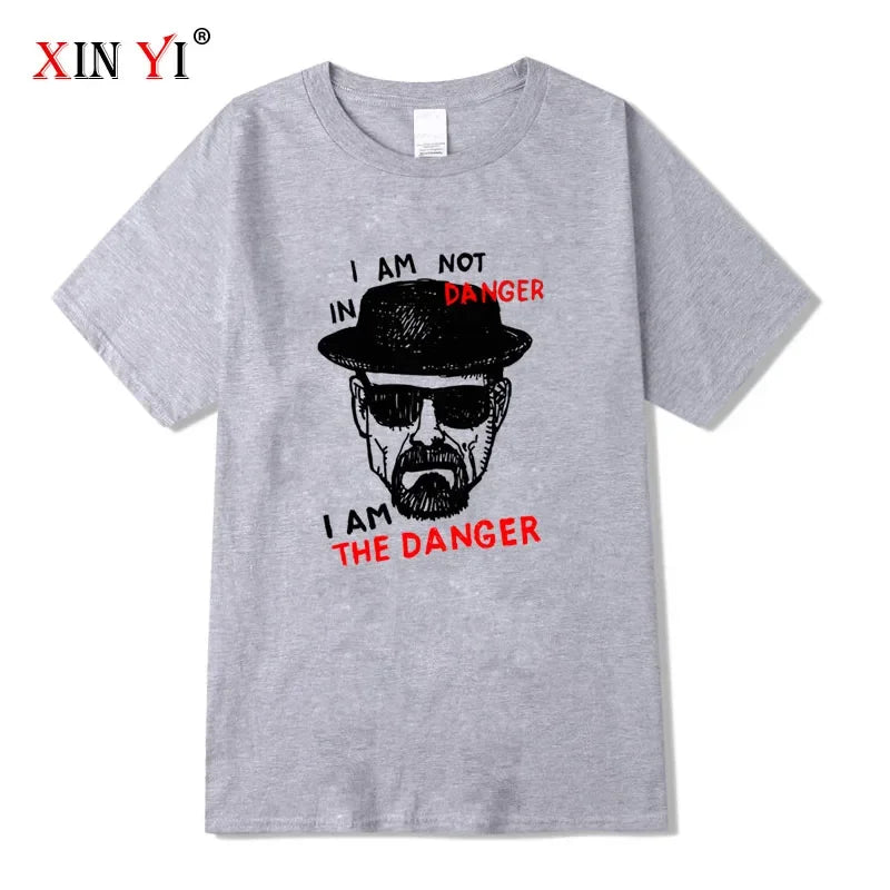Men T-shirt Cotton Blend Short Sleeve Breaking Bad Men T-shirt Casual Heisenberg Print Summer Tshirt Cool T-shirt Male Men Tops