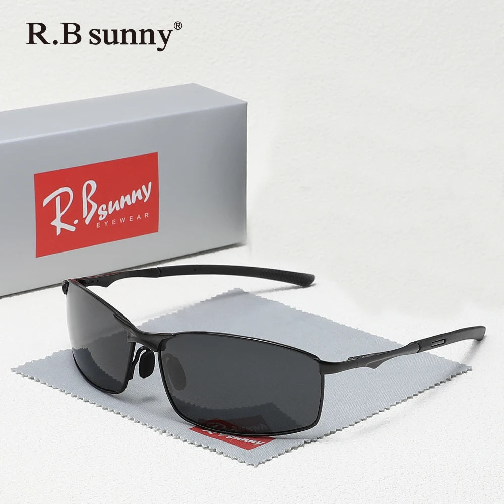 Fashion Rectangle Sunglasses Polarized UV400 Parsnip Glasses For Men Women Driving Fishing Casual Eyewear