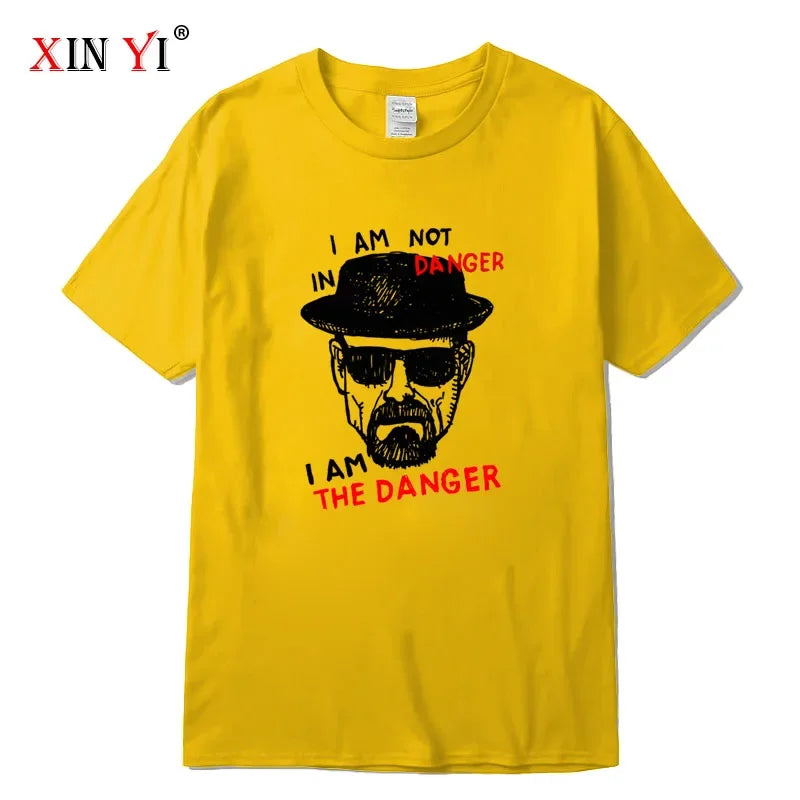Men T-shirt Cotton Blend Short Sleeve Breaking Bad Men T-shirt Casual Heisenberg Print Summer Tshirt Cool T-shirt Male Men Tops