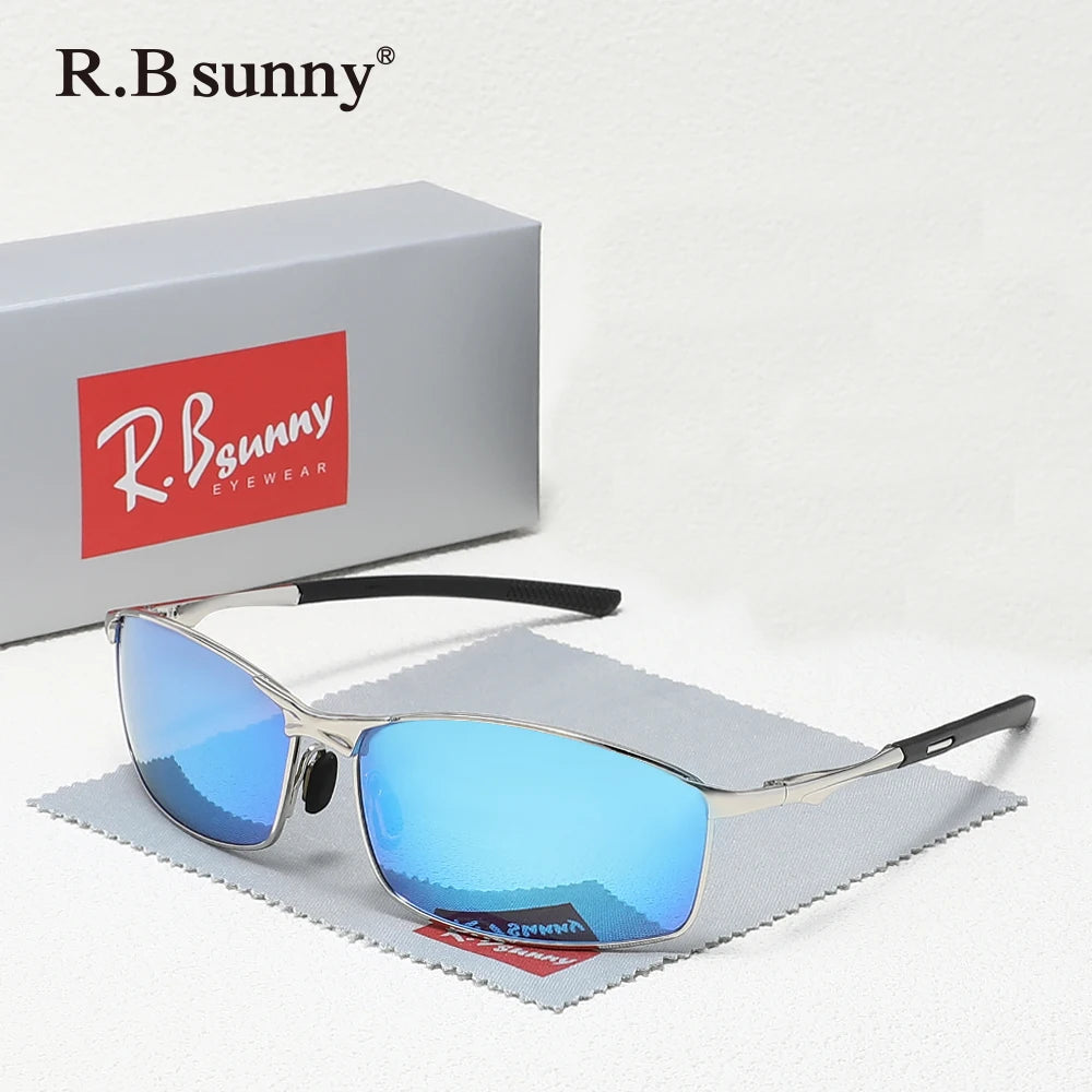 Fashion Rectangle Sunglasses Polarized UV400 Parsnip Glasses For Men Women Driving Fishing Casual Eyewear