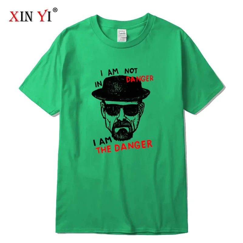 Men T-shirt Cotton Blend Short Sleeve Breaking Bad Men T-shirt Casual Heisenberg Print Summer Tshirt Cool T-shirt Male Men Tops